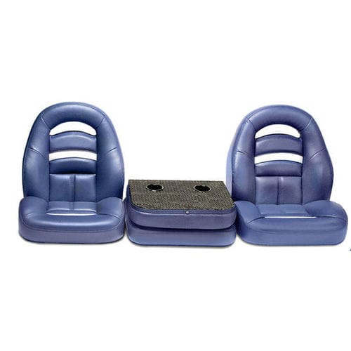Asiento envolvente - 4BLL201BO - Llebroc Industries - de bass-boat / para 3 personas / negro