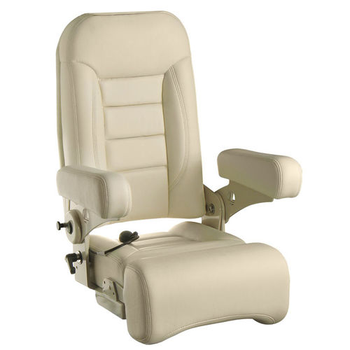 Asiento piloto - TRADEWINDS HB WITH FLIP BOLSTER - Llebroc Industries - envolvente / para operador / semisentado