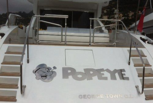 Letra para yate - Atep Italia - para barco / para buque / de acero inoxidable