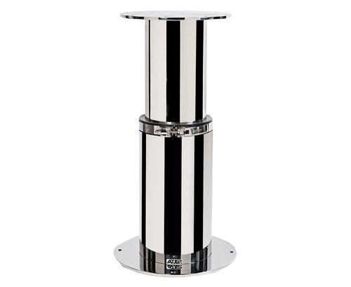Pie de mesa ajustable - 20.0021B - Atep Italia - neumático / telescópico / de acero inoxidable