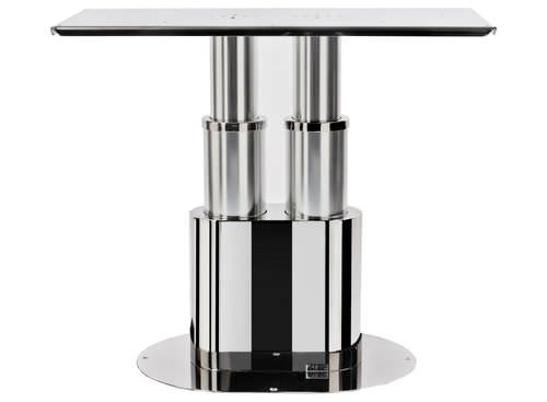 Pie de mesa ajustable - 20.18898B2 / TWIN - Atep Italia - eléctrico / de acero inoxidable