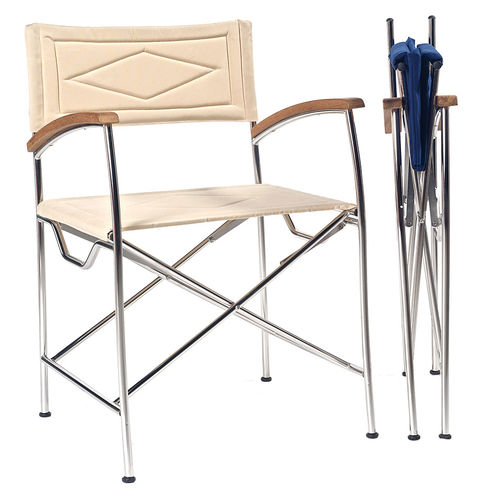 Silla tipo director de cine para barco - 61.112 - Atep Italia - para yate / plegable / de metal