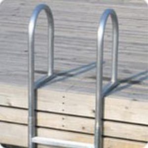Escalera para pantalán - Dock Edge - fija / de baño / de aluminio