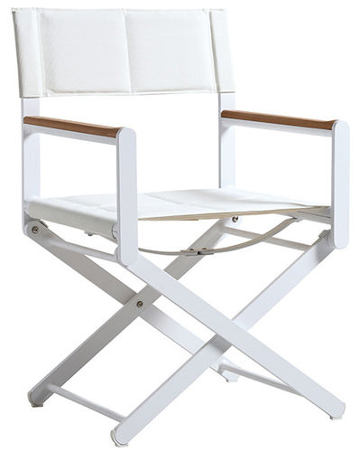 Silla tipo director de cine para barco - OSKAR | White/White - Valdenassi - para yate / plegable / blanca