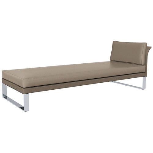 Tumbona para yate - KONFY | Chaise Lounge 200 - Valdenassi - marrón / sin reposabrazos / de tejido