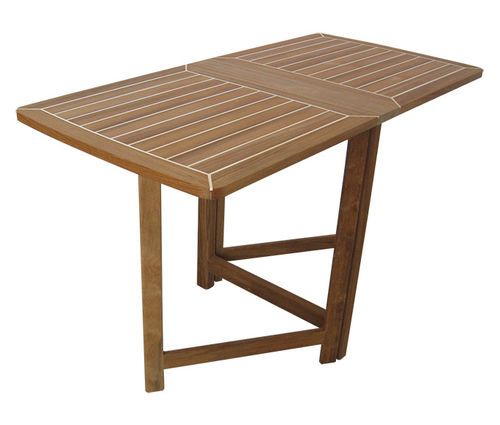 Mesa de cockpit plegable - FTZ-GR | Zeta WHITE STRIPES - Valdenassi - de teca / de madera / marrón