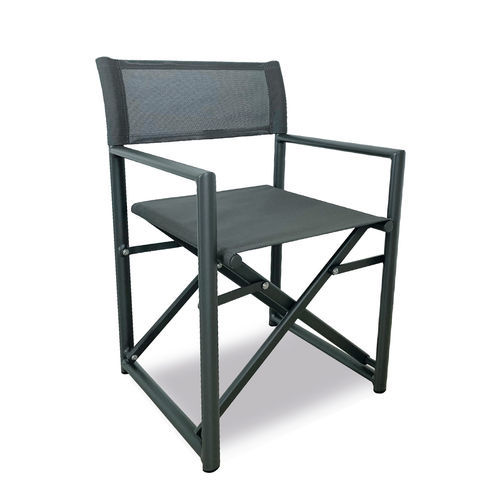 Silla tipo director de cine para barco - NAUSICAA | Dark Grey - Valdenassi - para yate / plegable / gris