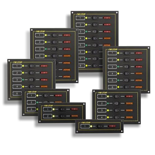 Panel eléctrico para barco - NL101-008 - NAVYLEC - de corriente / LED