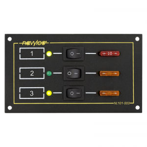 Panel eléctrico para barco - NL101-003 - NAVYLEC - de corriente / LED