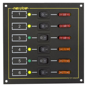Panel eléctrico para barco - NL101-006 - NAVYLEC - de corriente / LED