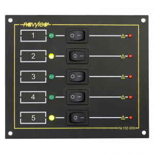 Panel eléctrico para barco - NL102-005 - NAVYLEC - de corriente / LED