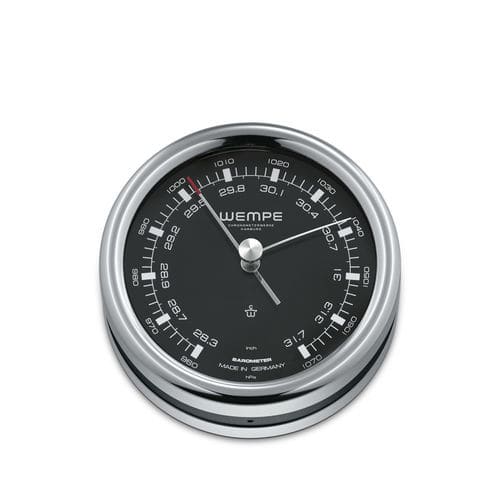 Barómetro analógico - CW250008 - Gerhard D. WEMPE KG Division Chronometerwerke - de acero inoxidable / negro