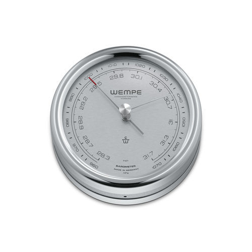 Barómetro analógico - CW250011 - Gerhard D. WEMPE KG Division Chronometerwerke - de acero inoxidable / blanco