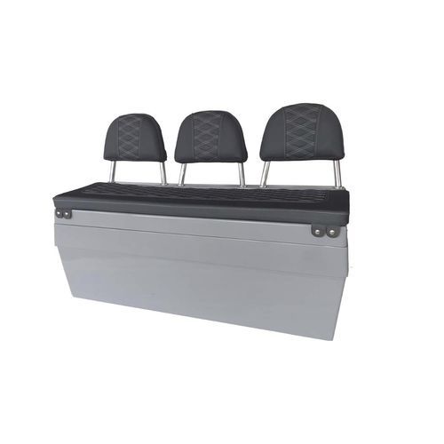 Banqueta para barco - B11 - 3D MARINE - 3 plazas / gris / estructura de material compuesto