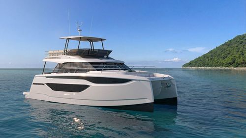 Yate a motor catamarán - M6 - Prestige Yachts - de crucero / con fly