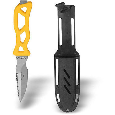 Cuchillo de buceo - MAKO - Amaranto - de hoja de doble filo