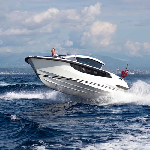 Cabin-cruiser intraborda - LIMOUSINE 9 M FRONT HELM STATION - Yachtwerft Meyer - open / 10 personas máx. / embarcación auxiliar para mega-yate