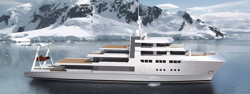 Megayate de crucero - 65m - Fassmer - offshore / explorer / raised pilothouse