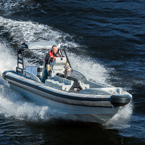 Barco profesional hidrojet intraborda - FF 1240 - Fassmer - fueraborda / GRP / embarcación neumática semirrígida