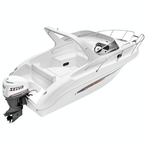 Cabin-cruiser fueraborda - C.7.1 CABIN PLUS - Selva Marine - Fiberglass - open / de fibra de vidrio / 8 personas máx.