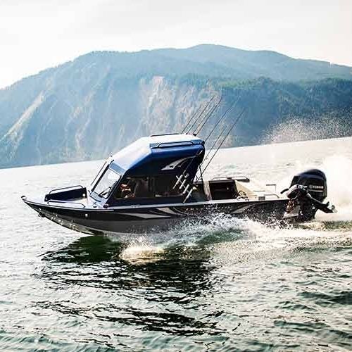 Barco de motor de pesca-paseo fueraborda - NAVIGATOR SPORT HT - Duckworth - con hard-top / offshore / de pesca deportiva