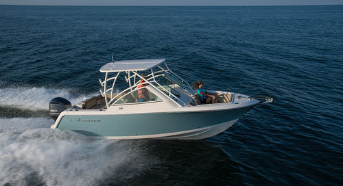Runabout fueraborda - 245 DC - SouthWind - open / con hard-top / de esquí acuático