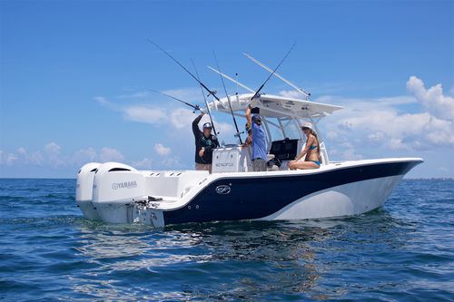 Barco open fueraborda - 288 COMMANDER  - Sea Fox Boats - bimotor / con consola central / de pesca deportiva