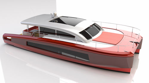 Barco cabinado catamarán - 50 - ERYD YACHTS - intraborda / bimotor / con hard-top