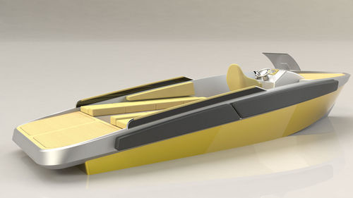 Barco open intraborda - 27 TO - ERYD YACHTS - eléctrico / con consola central / con solárium