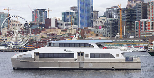 Ferri de pasajeros catamarán - 105′  - All American Marine - de aluminio / de alta velocidad