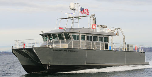 Barco profesional barco hidrográfico - 62’ USACE Florida II  - All American Marine - catamarán / intraborda / de aluminio
