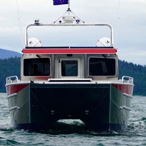 Barco profesional barco de desembarco - 4715-CTC - Armstrong Marine - catamarán / fueraborda / de aluminio