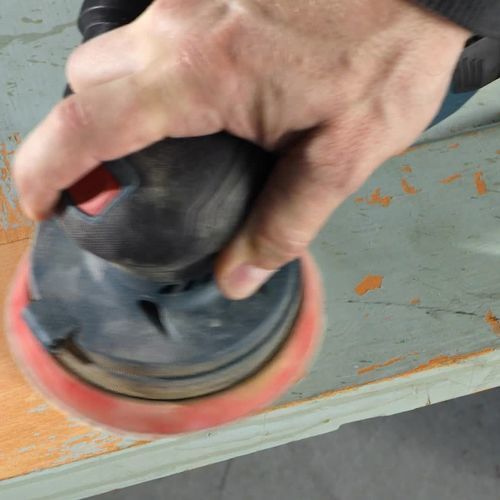Lijadora para astillero naval - GEX12V-5N - Bosch Tools - de disco / alimentada por batería / de palma