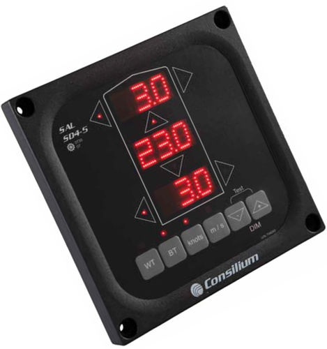 Velocímetro para buque - SAL T2E - Consilium Marine & Safety - digital / de dos ejes