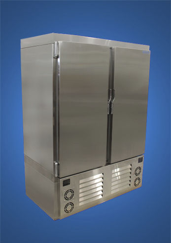 Refrigerador con congelador para barco - R20F20-2M-ADS-MLR / R20F20-2M-SN-MLR - Cospolich Refrigerator Co - colocación libre / de carga delantera / de acero inoxidable