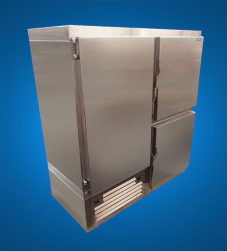 Refrigerador con congelador para barco - R30F22-2M-ADS-MLR / R30F22-2M-SN-MLR - Cospolich Refrigerator Co - colocación libre / de carga delantera / de acero inoxidable