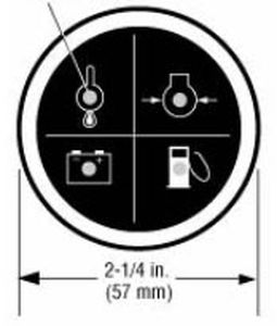 Indicador para barco - EN204 Series - FW Murphy - de nivel / de temperatura / de presión de aceite