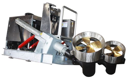 Propulsor acimutal - Twin Tsunami - Hydraulic Marine Systems, Inc. - timón / externo / para gabarra