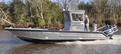 Barco profesional embarcación de apoyo al buceo - 30 RESOLUTE - Metal Shark Aluminum Boats - gabarra de trabajo / fueraborda / de aluminio