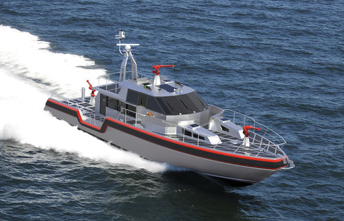Barco profesional embarcación piloto - 75 DEFIANT - Metal Shark Aluminum Boats - hidrojet intraborda / de aluminio