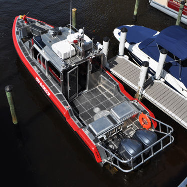 Barco profesional barco de bomberos - 32 DEFIANT  - Metal Shark Aluminum Boats - fueraborda / de aluminio