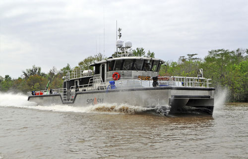 Buque especial de apoyo al buceo - 90 ENDURANCE DSV - Metal Shark Aluminum Boats - catamarán / de aluminio / aleación de aluminio