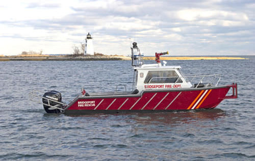 Barco profesional barco de bomberos - Firebrand 28/30 - Metalcraft Marine Inc - fueraborda / de aluminio
