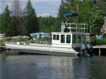 Barco profesional gabarra de trabajo - Bullnose 30SV  - Metalcraft Marine Inc - fueraborda / de aluminio