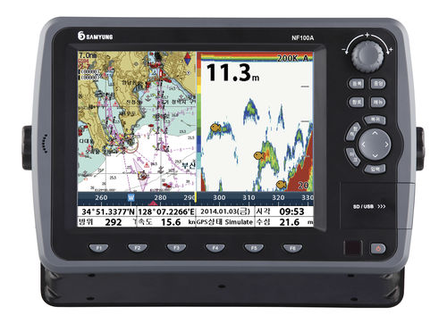 Instrumento multifuncional combinado marino plotter - N100A/NF100A/N120A/NF120A - Navis USA LLC - GPS / para barco / de color