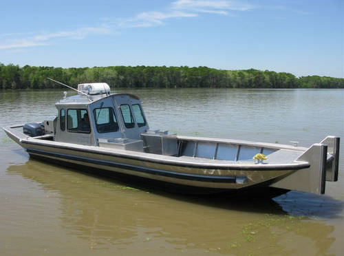 Barco profesional barco de transporte logístico - 3296DVWB2 - Scully's Aluminum Boats - intraborda / de aluminio