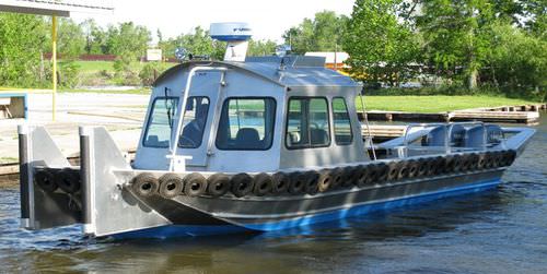 Barco profesional barco de trabajo - 3496DVWB2 - Scully's Aluminum Boats - fueraborda / de aluminio