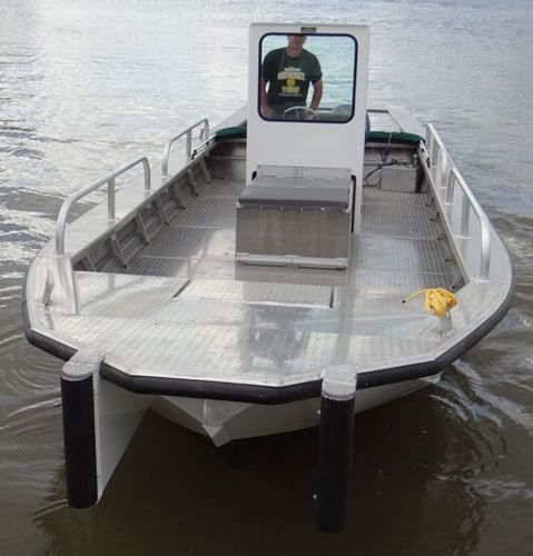 Barco profesional barco de trabajo - 2496DVWB - Scully's Aluminum Boats - fueraborda / de aluminio