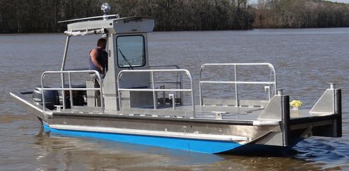 Barco profesional gabarra de trabajo - 2484BV - Scully's Aluminum Boats - fueraborda / de aluminio
