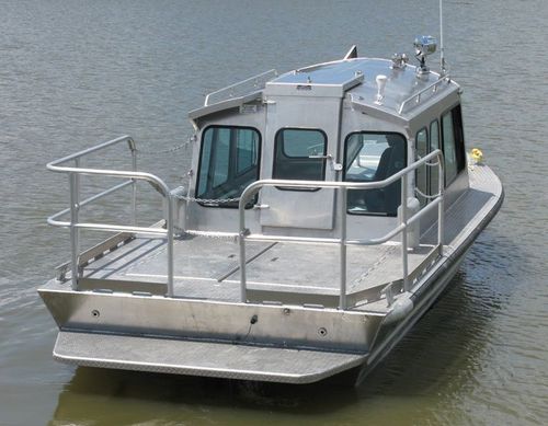 Barco profesional barco de trabajo - 2484DVWB2-W - Scully's Aluminum Boats - intraborda / de aluminio